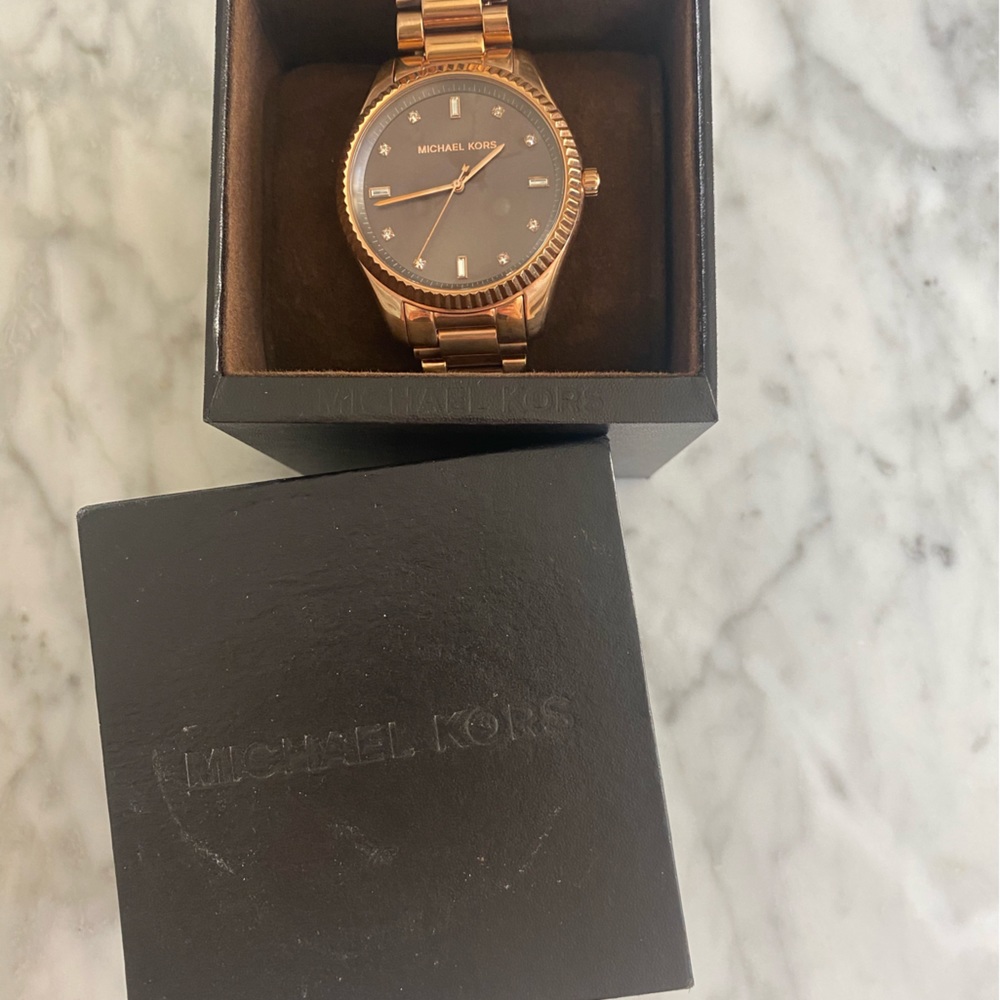 Michael Kors rose gold watch